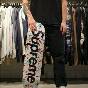 Supreme Airbrushed Floral Skateboard